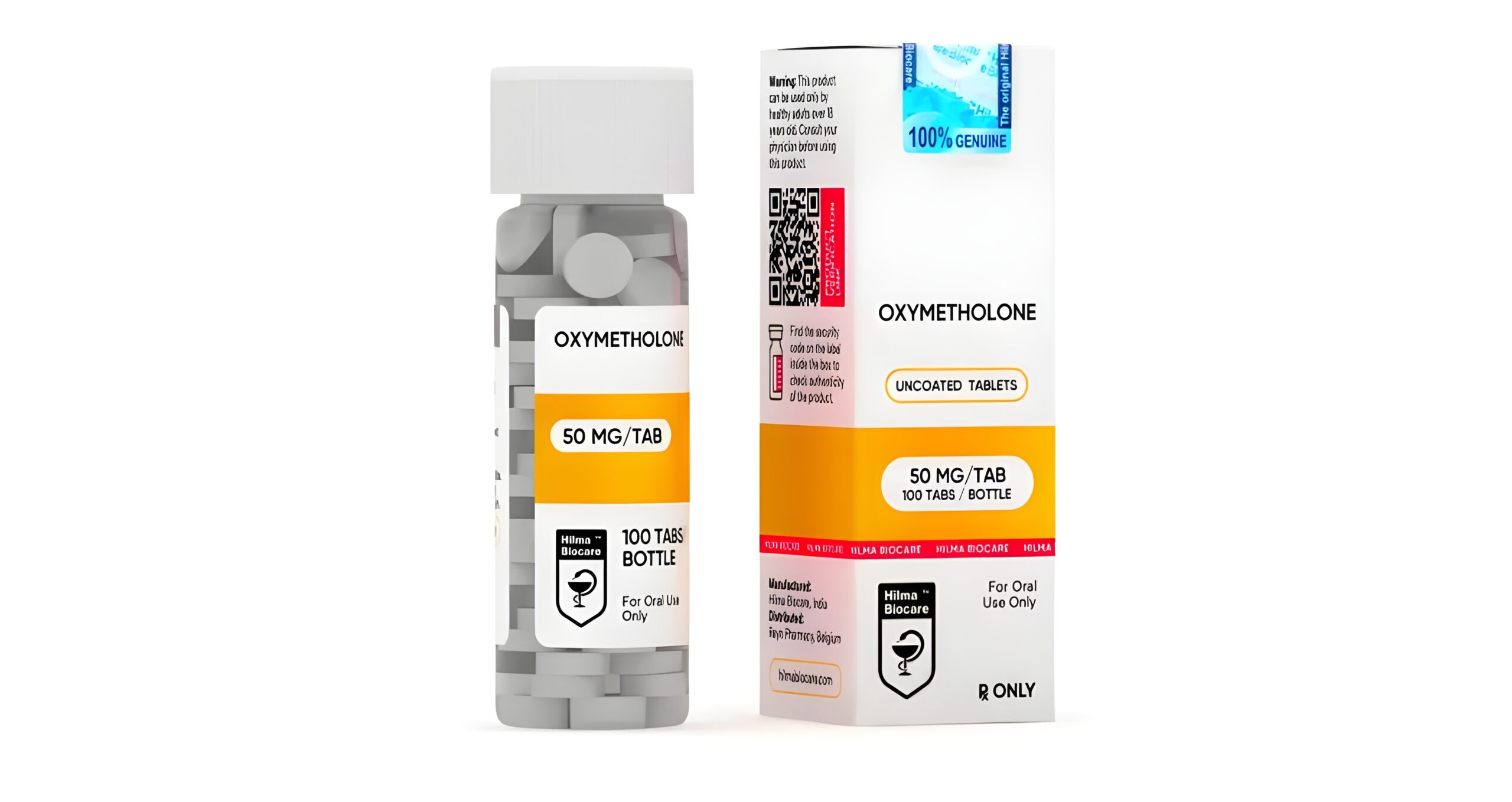 Hilma Biocare Oxymetholone 100tabs /50 mg/tab