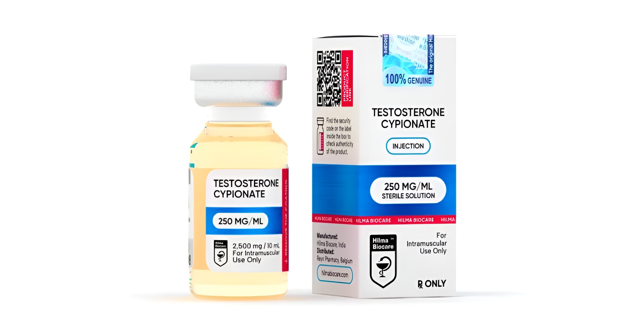 Hilma Biocare Testosterone Cypionate 10ml/250 mg/ml
