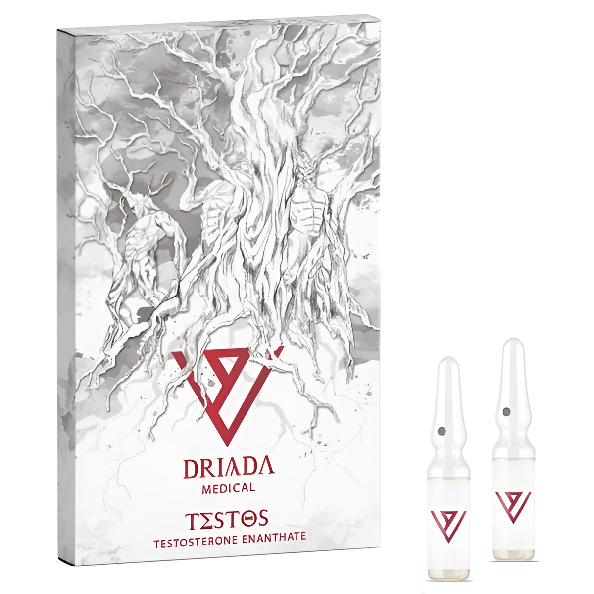 Driada Medical Testos 250 mg/ml (Testosterone Enanthate) Ampoules 10 x 1ml