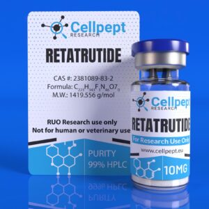 Retatrutide 10mg peptide vial for fat loss